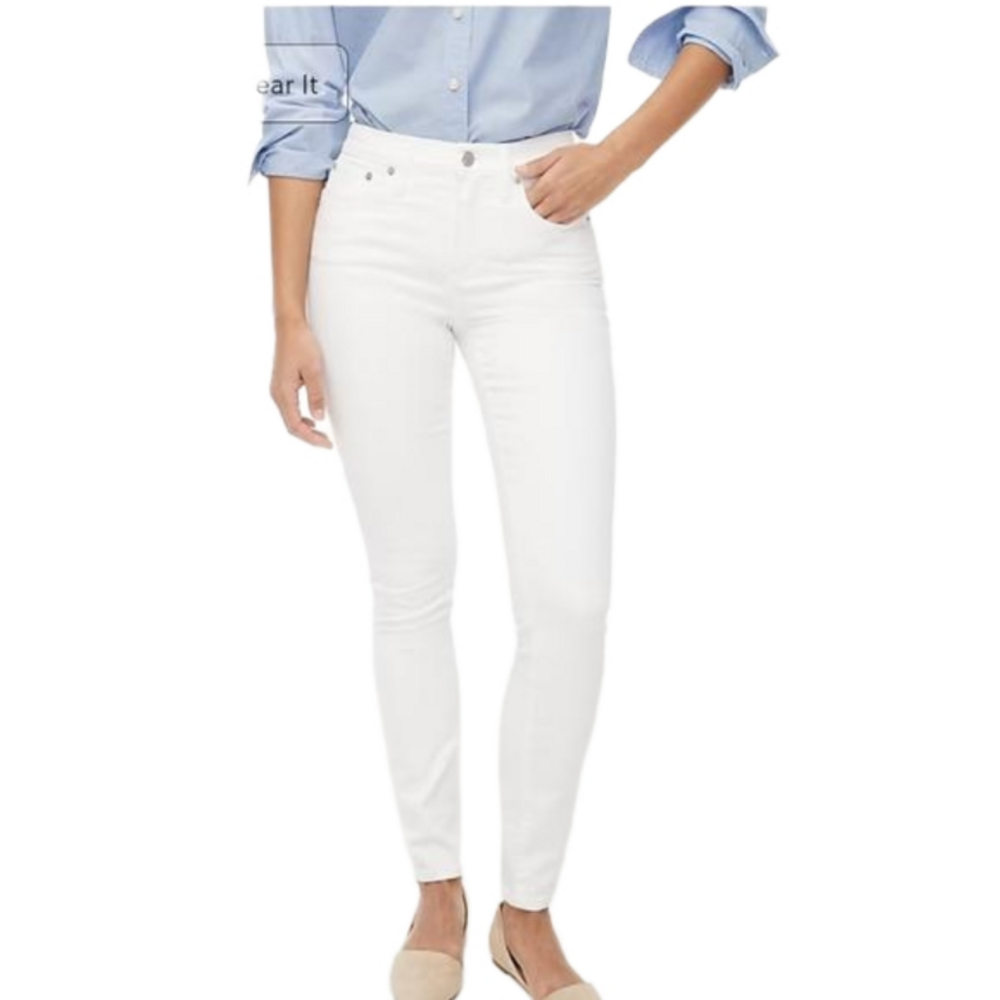 J Crew Factory 9" Mid-Rise Skinny Jean Signature Stretch Sz 25 BO929